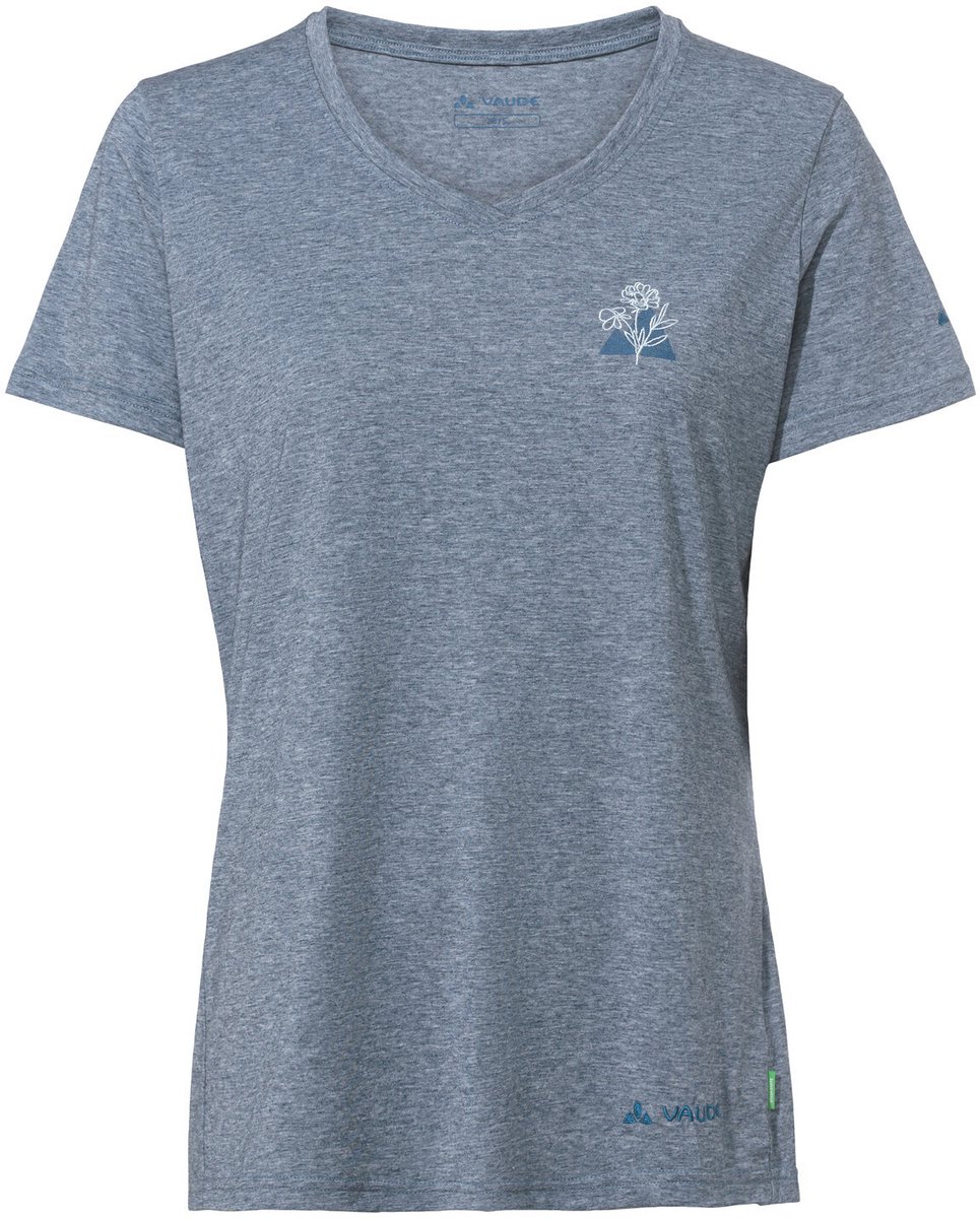 VAUDE Women’s Skomer Print T-Shirt III Dames Outdoorshirt Dark Sea