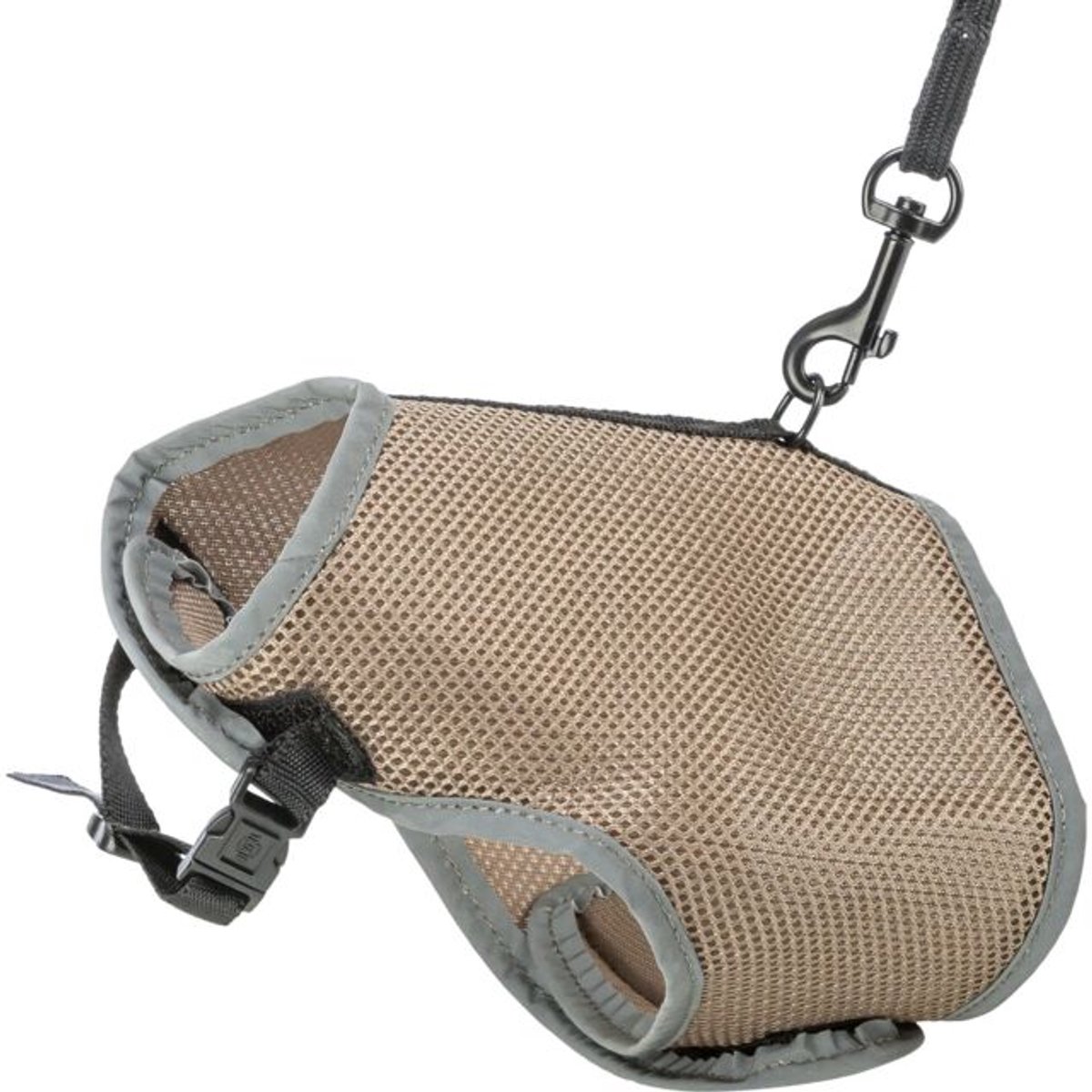 Trixie – Softtuig – Kat – Met Riem – Taupe – 24-42X120 cm Trixie – Softtuig – Kat – Met Riem – Taupe – 24-42X120 cm