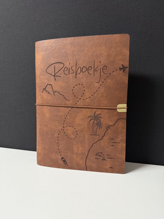 Reisboekje - Reisdagboek - Travel journal - Reisboeken - Reis journal - Boek reizen - Reisdagboek volwassenen - Reisdagboek kinderen - Reisdagboek kind - Reis dagboek - Travel notebook - Reisdagboek leer - Travel journal notebook - Kerstcadeau - Sint