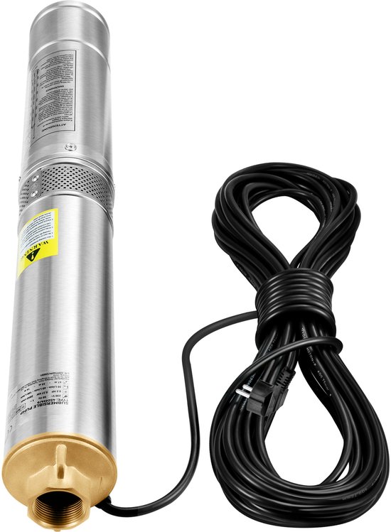 Deep Well Dompelpomp 750W 230V 105L/min Roestvrij Staal IP68 Waterproof, Secure Your Water Supply van Merkloos — afbeelding 2