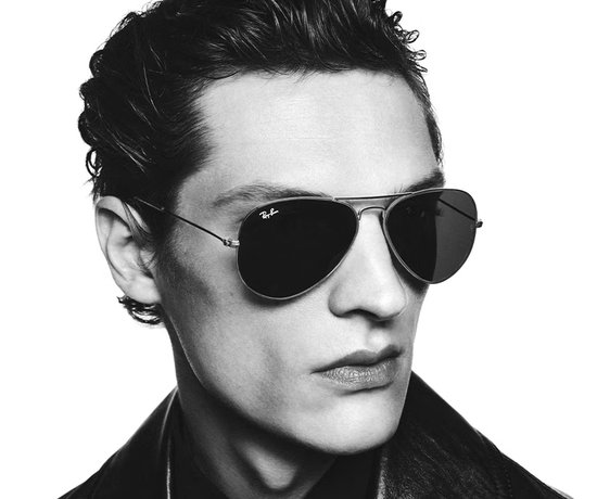Ray-Ban Aviator Zonnebril - RB3025 - 58 mm - Zwart/Groen — afbeelding 5