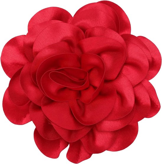 bloemen broche of haarspeld van chiffon in blauw