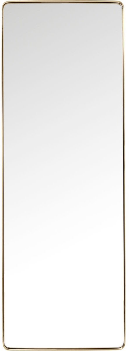 Kare Design Kare Spiegel Curve Rectangular Brass 200x70cm Goud