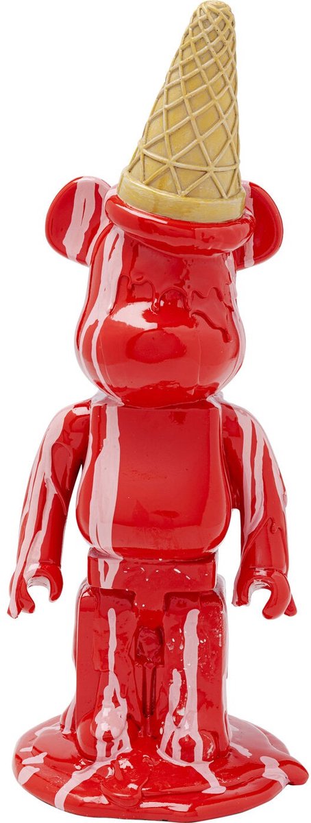 Decofiguur Gelato Bear Red 40cm