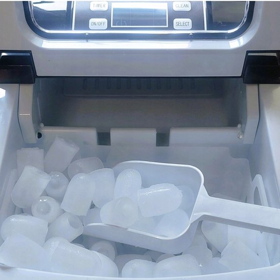 Ilso ijsblokjes machine - 2L - 12KG/24U - ijsblokjesmaker met ijsschep - zelfreinigingsfunctie - zwart van Ilso — afbeelding 5