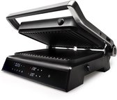 Bol.com XL Tosti Apparaat met Receptenboek – Grill Apparaat – Contactgrill – Touchscreen – Uitneembare Platen – 2000W – Zwart – ... aanbieding