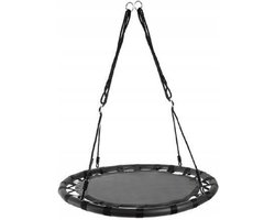 Nestschommel Buitenspeelgoed Ø 100 CM - Slinger schommel- Nest Schommel - Zwart - Ronde schommel - Ooienvaarsnest -150 KG Belasting - Voor kinderen en volwassenen
