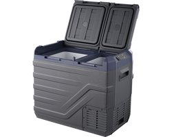 SnelShoppen - Dual Zone Draagbare Vriezer 40L -12V Koelkast voor Auto en Camping - Instelbaar tot -40°F - Compressorkoeler voor Buiten en Avontuur