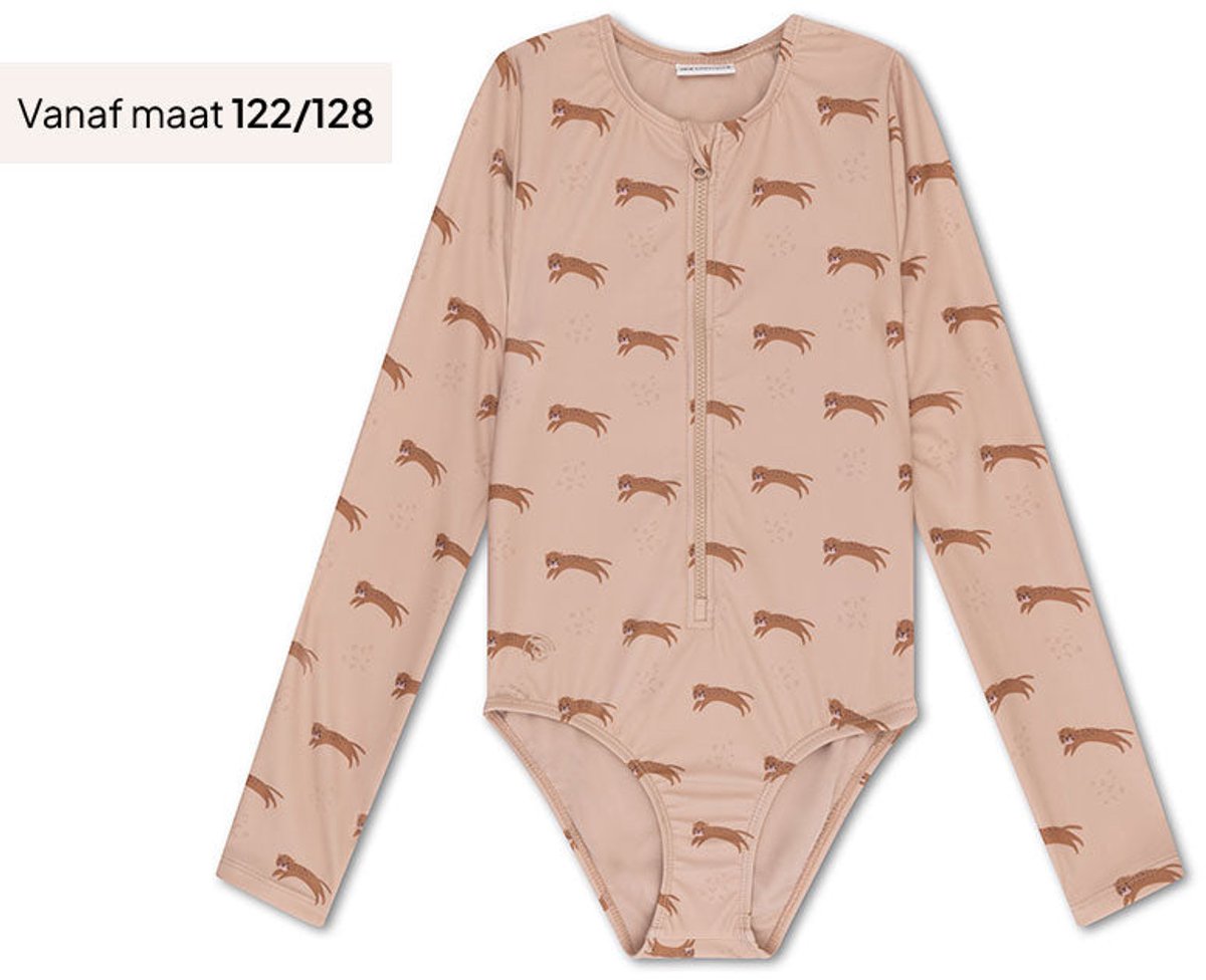 Swim Essentials UV Badpak Meisjes Met Lange Mouwen - Bruin - Roamer — afbeelding 3