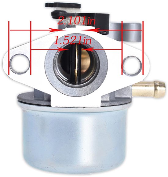 Geschikt voor Vervangende carburateur voor Briggs & Stratton 799868 498170 498254 497314 497347 6,5 pk 5 pk 124T02 124T05 124T07 126M02 4-takt kleine motor van Poweka — afbeelding 4