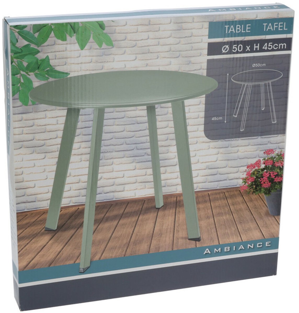 ProGarden - Bijzettafel - 50x45 - matgroen thumbnail 3