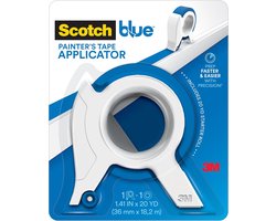 ScotchBlue TA3-SB schildertape applicator - blauw - met 1 starterrol - 3 -6 cm x 20 m