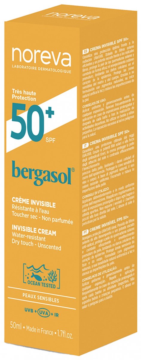 Noreva Bergasol Expert Invisible Finish Cream SPF50+ 50 ml