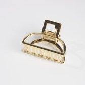 Stevige haarklemmen - Set van 6 stuks - goud - klein - Haaraccessoires - fashion - klemmen - set