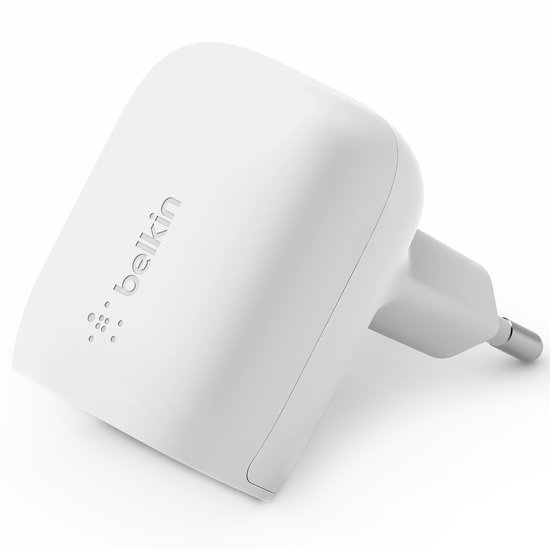 Belkin Boost Charge USB-C Oplader – USB Stekker – IPhone Lader – Fast Charger - Snellader - USB-C – USB-C-Adapter - 20W – Wit