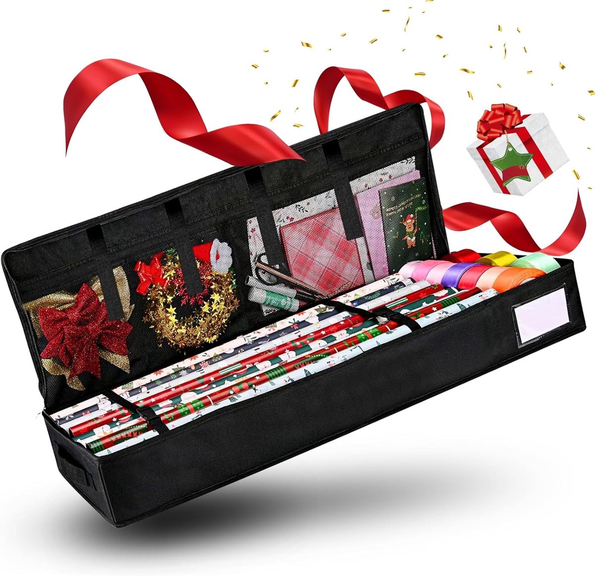 Cadeaupapier Opbergzak - Waterdicht, Scheurvast en Ruimtebesparend 100 x 35 x 15 cm