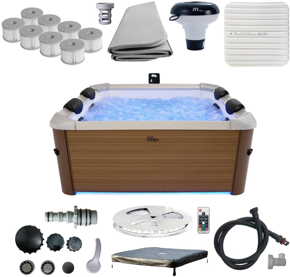 Mspa Vaste Spa Amber - Hydromassage voor 6 personen - 4 - afbeelding 2
