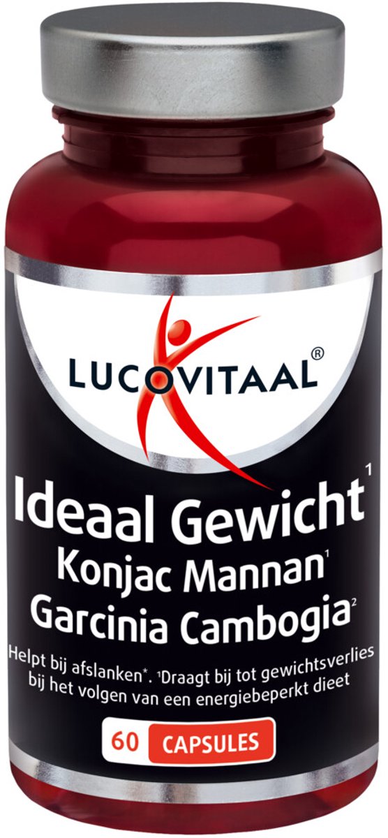 Goedkoopste 3x Lucovitaal Ideaal Gewicht Konjacwortel Garcinia Cambogia 60 capsules