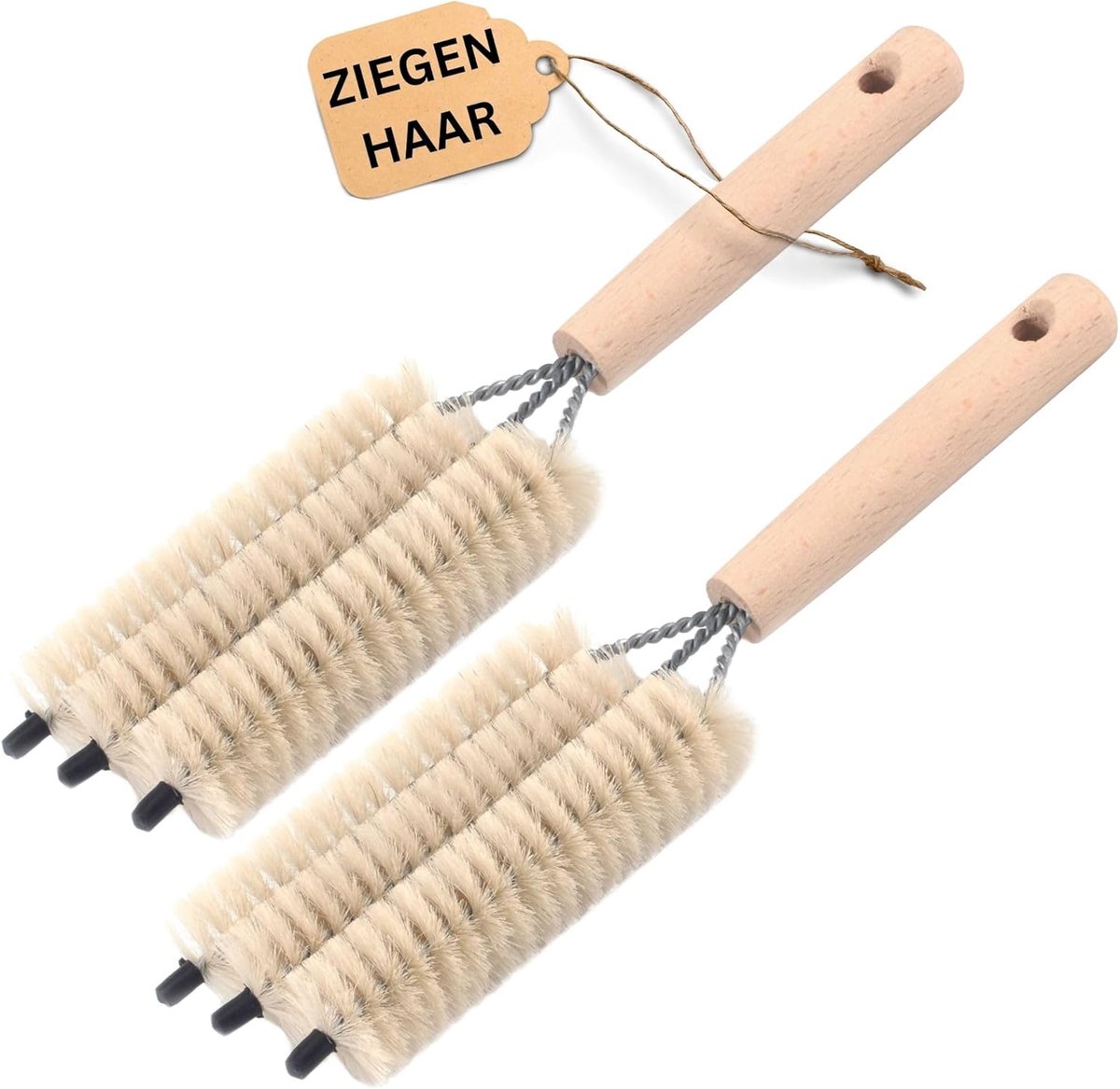 Novaliv 2X jaloezieborstel jaloezieën rolluikborstel rolgordijnreinigingsborstel 25x8x3cm IDEAAL ook als verwarmingsreinigingsborstel 3-voudige vork jaloeziestofdoek stof rolluikreiniging