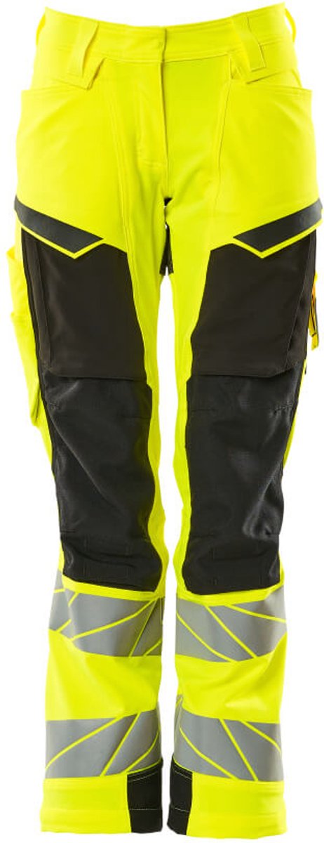 Mascot Accelerate Safe Broek met kniezakken 19078-511 - Hi-Vis geel/zwart - C36 - 76