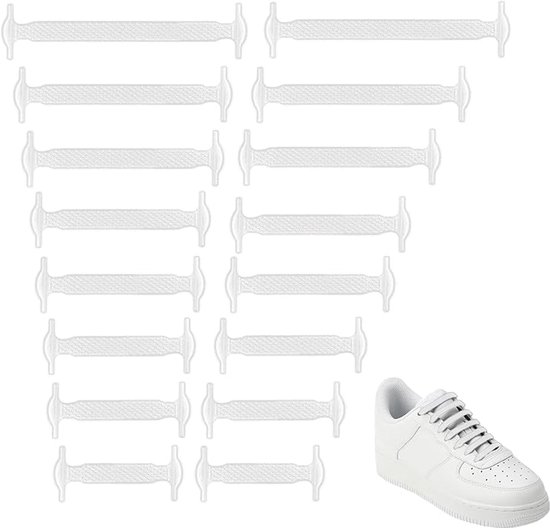 4 paar schoenveters zonder knopen, siliconen veters, geen veters voor kinderen en volwassenen, elastische veters, waterdicht en duurzaam, geschikt voor sneakers, canvas schoenen