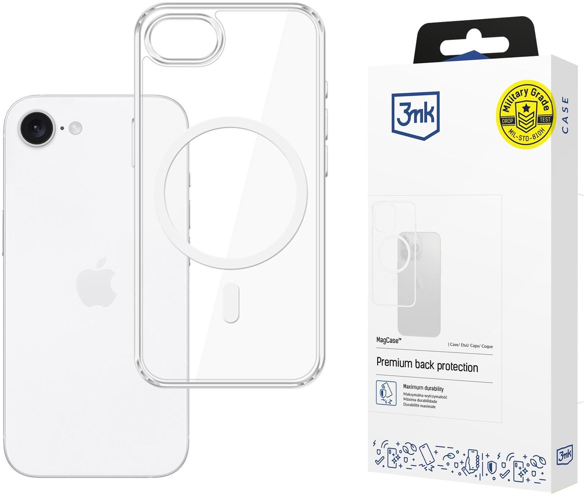 Versterkt hoesje voor Apple iPhone 16E - 3mk MagCase