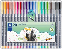 STAEDTLER triplus fineliner - Box 20 st