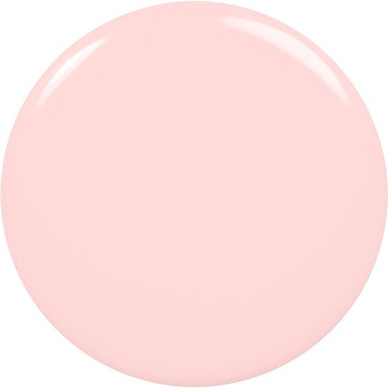 Kleurstaal van Essie nagellak in een zachtroze tint.