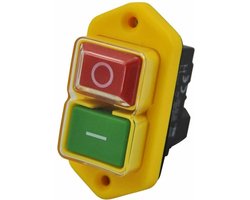 Geïntegreerde schakelaar - Spanningsvrij schakelaar 230V KJD17 B/YH02-A 5-polig - Met onderspanningsafschakelspoel en bedieningsspoelcontacten - Waterdicht paneel - Startknop