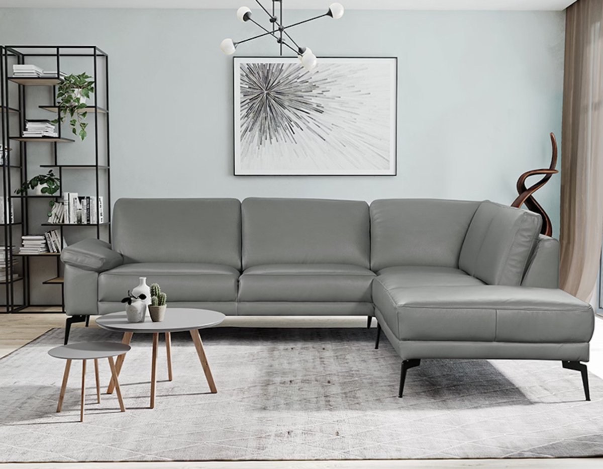 Deseo Spring Corner Sofa - Dollaro Steel