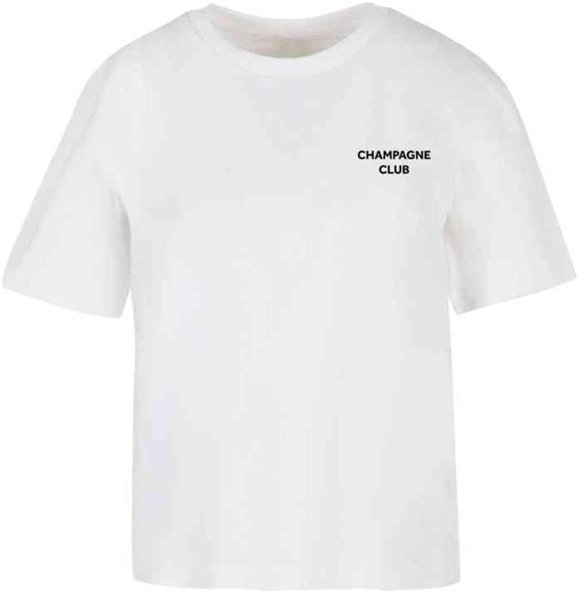 Mister Tee The Champagne Club Dames T-shirt 4XL Wit