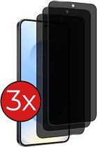 Screenprotector Geschikt voor Samsung S25 Edge Screenprotector Privacy Glas Gehard Full Cover - Screenprotector Geschikt voor Samsung Galaxy S25 Edge Screenprotector Privacy Tempered Glass - 3 PACK