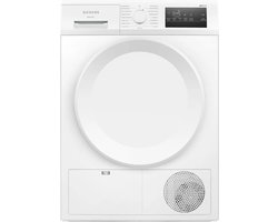 Siemens iQ300 WT43H004, Vrijstaand, Voorlader, Condensatie, Wit, Draaiknop, Touch, Rechts