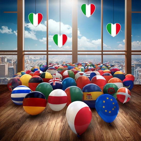 Amscan 4540475 Ballon En Aluminium Drapeau Italien - Ballon De Fête