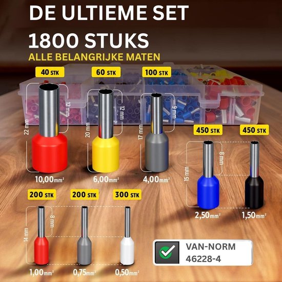 Klemko - adereindhulstang skt-0560 ph - krimptang voor adereindhulzen kopen? | Korting tot 42