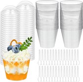 12 Verres à Dessert En Verre 300ml - Verres Polyvalents Pour Glace, Yaourt, Entremets