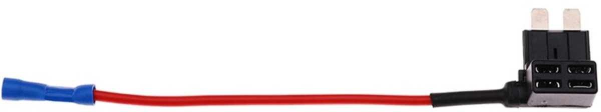 Cartronix CTX-3421 Mini Dubbele Zekeringhouder – Inclusief 10A Steekzekering