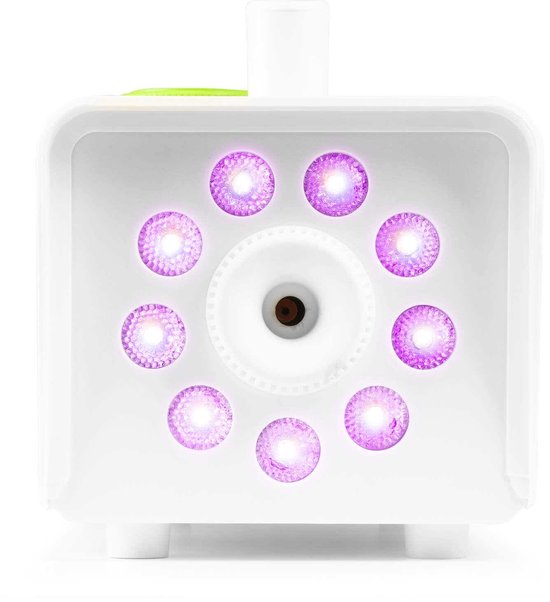 Machine à fumée Witte Party - Fuzzix F509LW - Avec effets lumineux et 1L de liquide à fumée - Avec télécommande sans fil