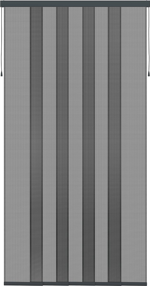 Livn Lamellen Hordeur Plus Schuifbaar 120x260cm - Voor een maximale deuropening van 110x255 cm - Hoogte en breedte inkortbaar - Eenvoudige montage