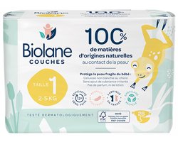 Biolane Natuurlijke Luiers 28 Luiers Maat 1 (2-5 Kg)