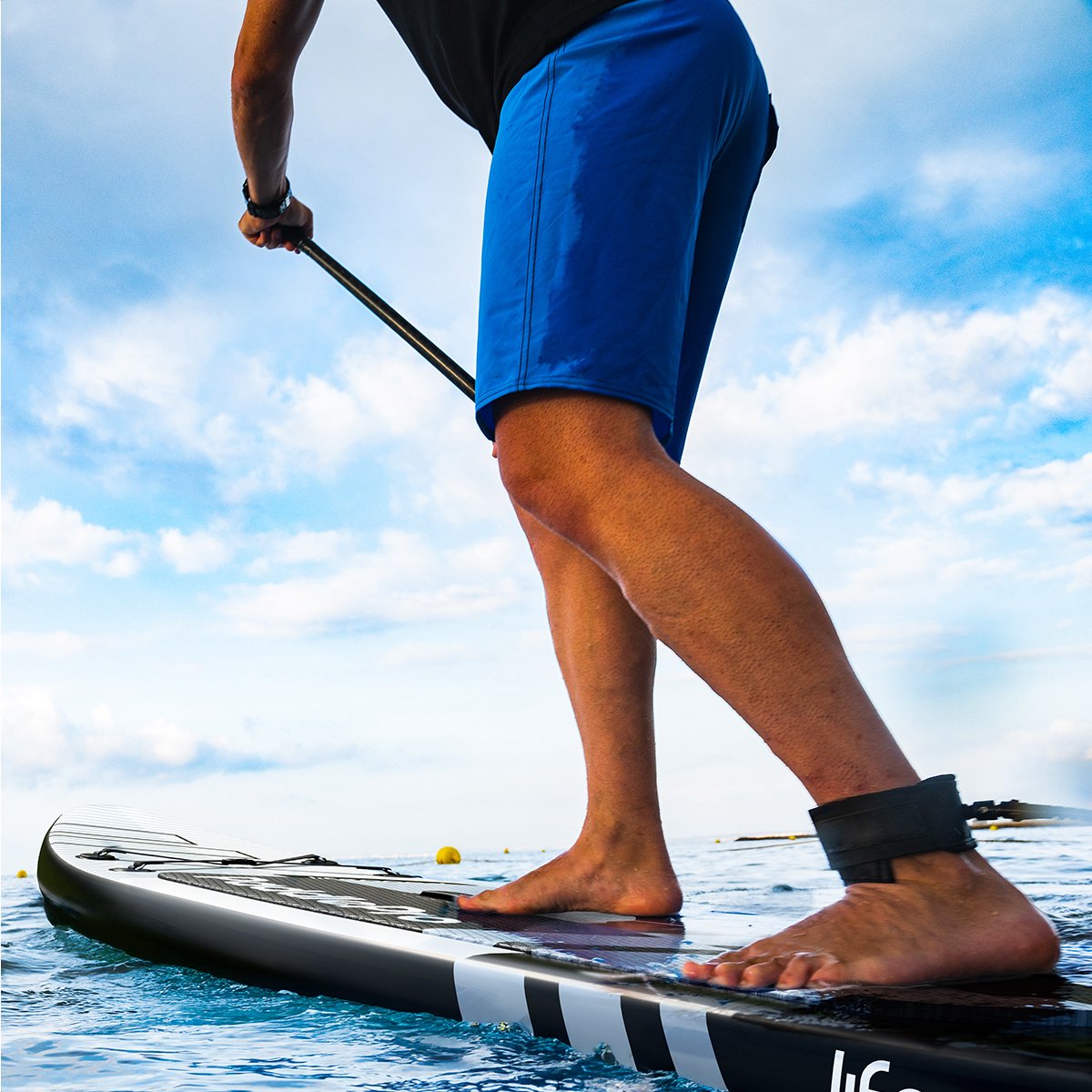 LifeGoods PaddlePro SUP Board Pro - Pro Set - Opblaasbaar Paddle Board - Max. 150KG - 320x81cm - Zwart/Wit – foto 8