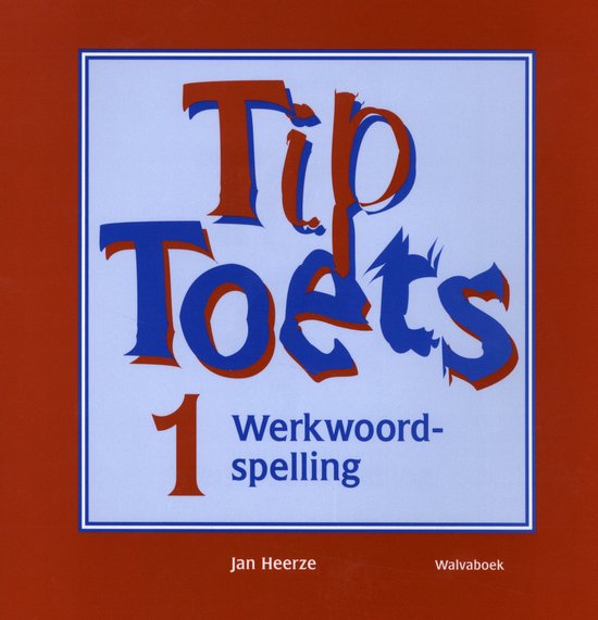 Tiptoets 1 werkwoordspelling oefenblok - cover