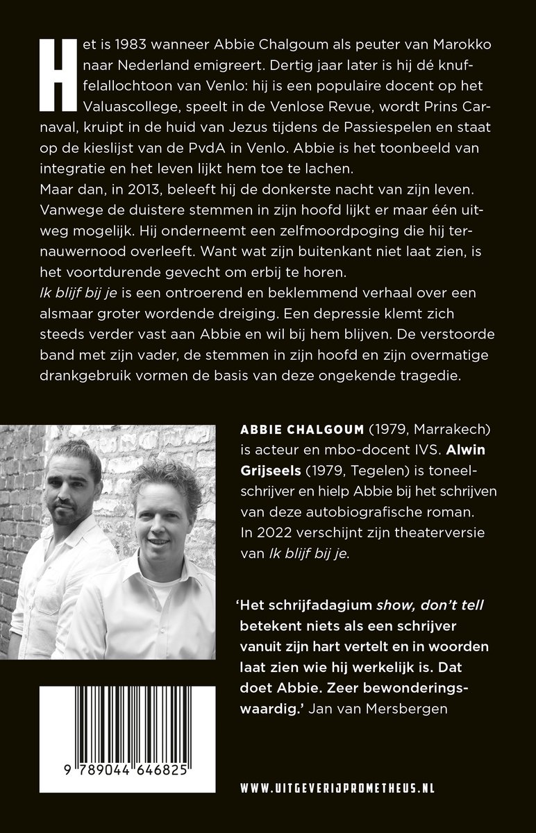 Ik blijf bij je - back cover