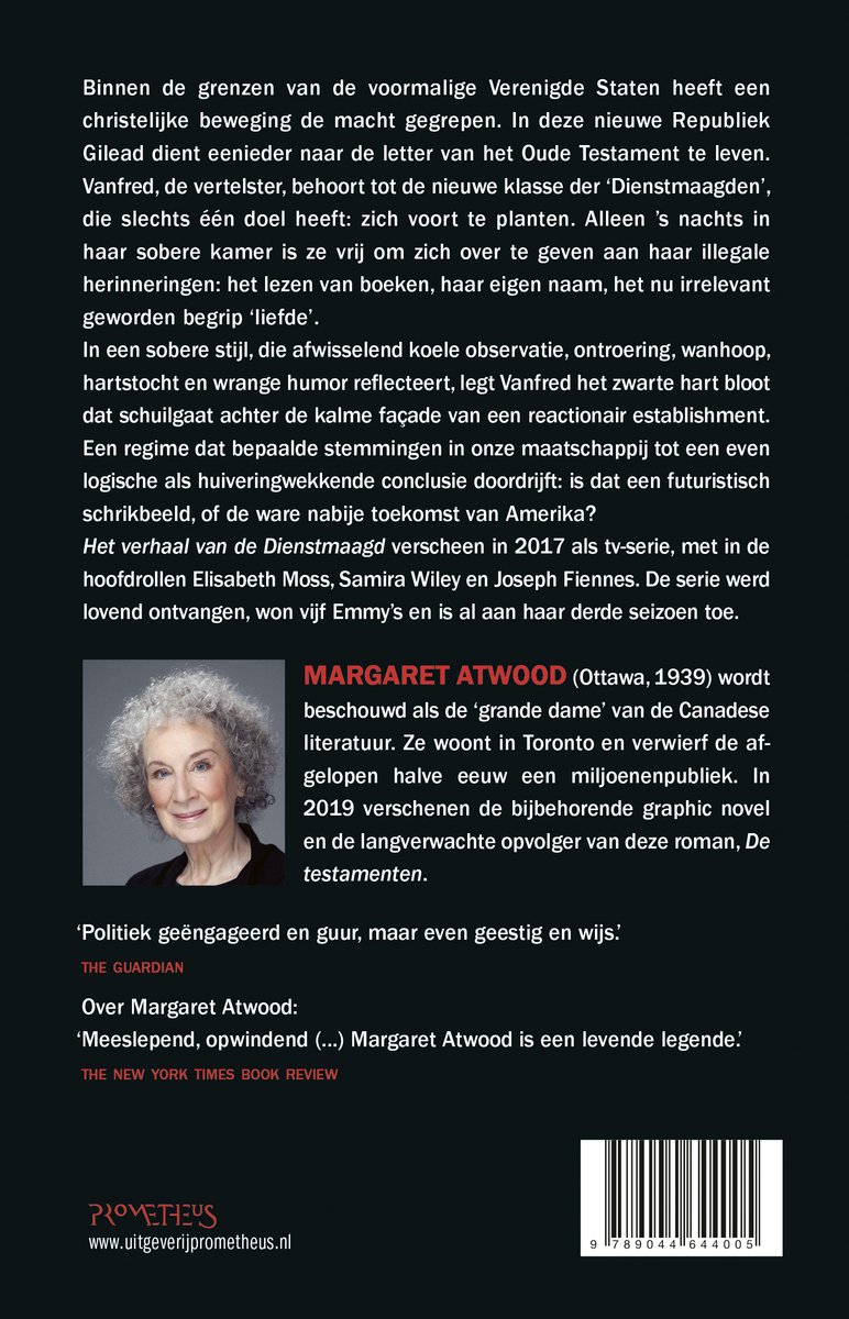 Het verhaal van de dienstmaagd - back cover