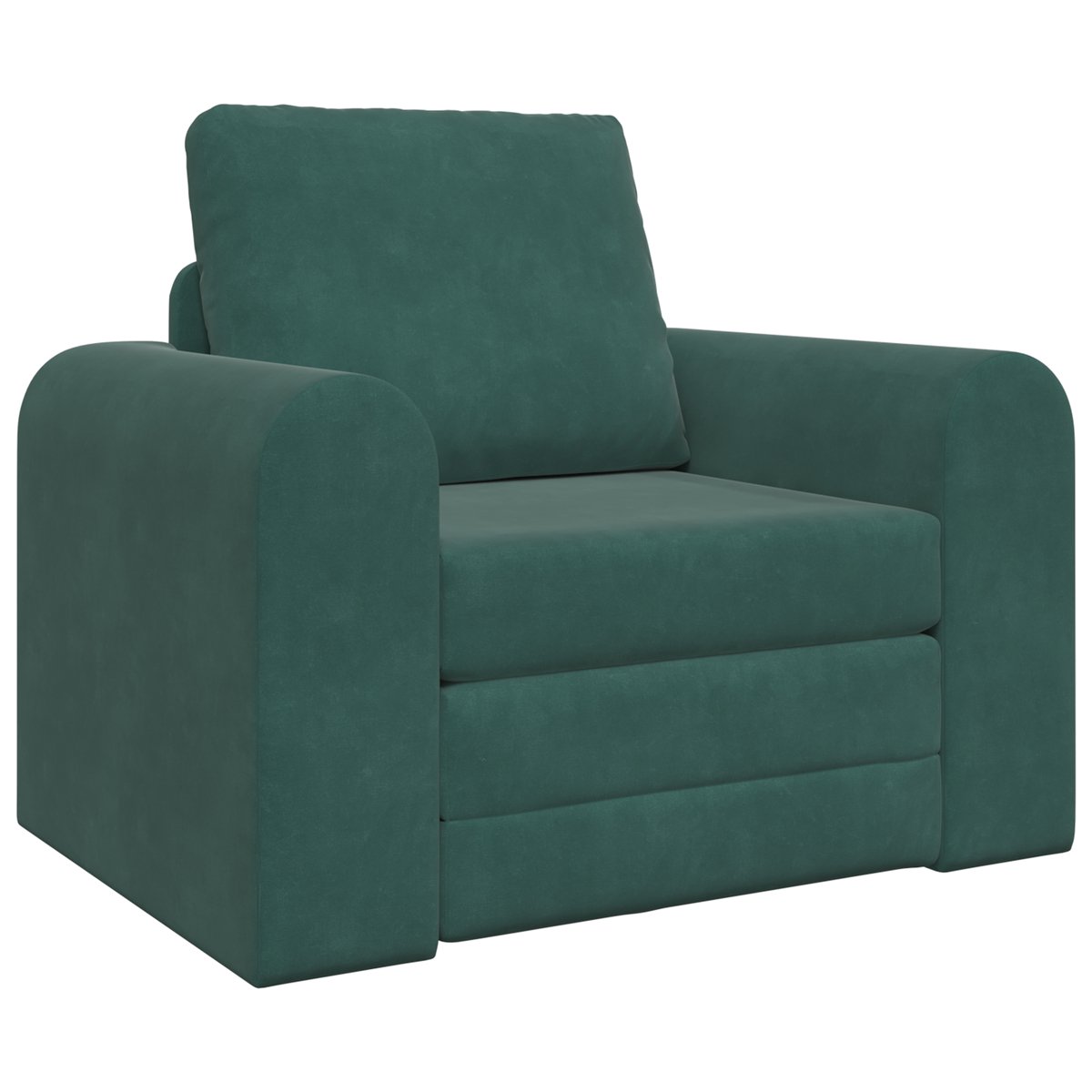 vidaXL Slaapbank - Donkergroen - 98 - x - 71 - x - 83 - cm - Fluweel