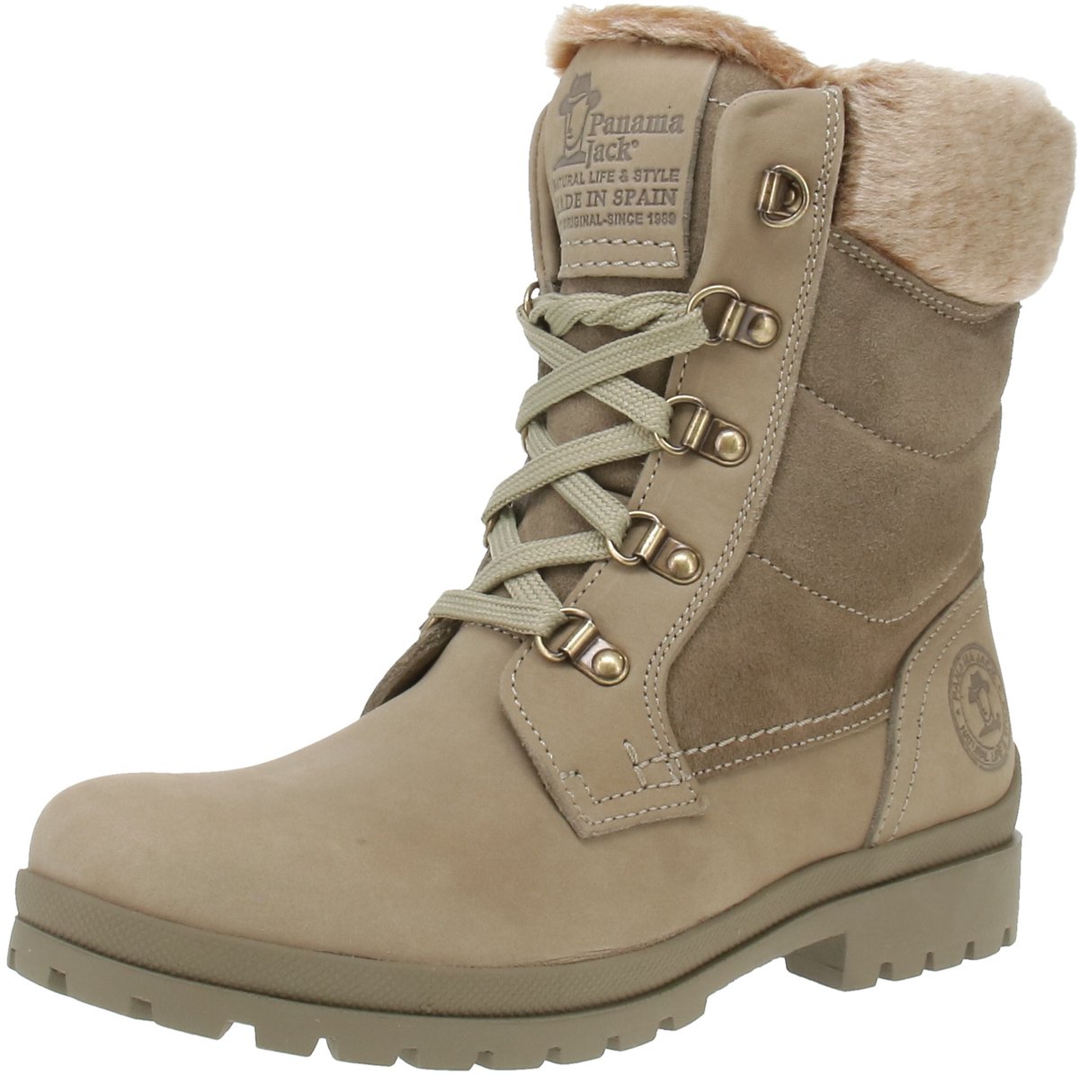 Panama Jack Tuscani B35 Nobuck - Dameslaarzen - Kaki