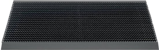 Hamat Outline deurmat buiten - Pure black - 50 x 80 cm