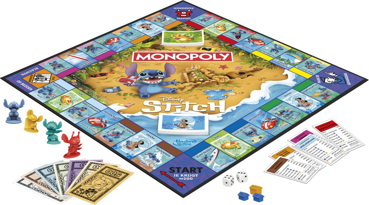 Monopoly Stitch - Nederlandse Editie - Gezelschapsspel — afbeelding 3