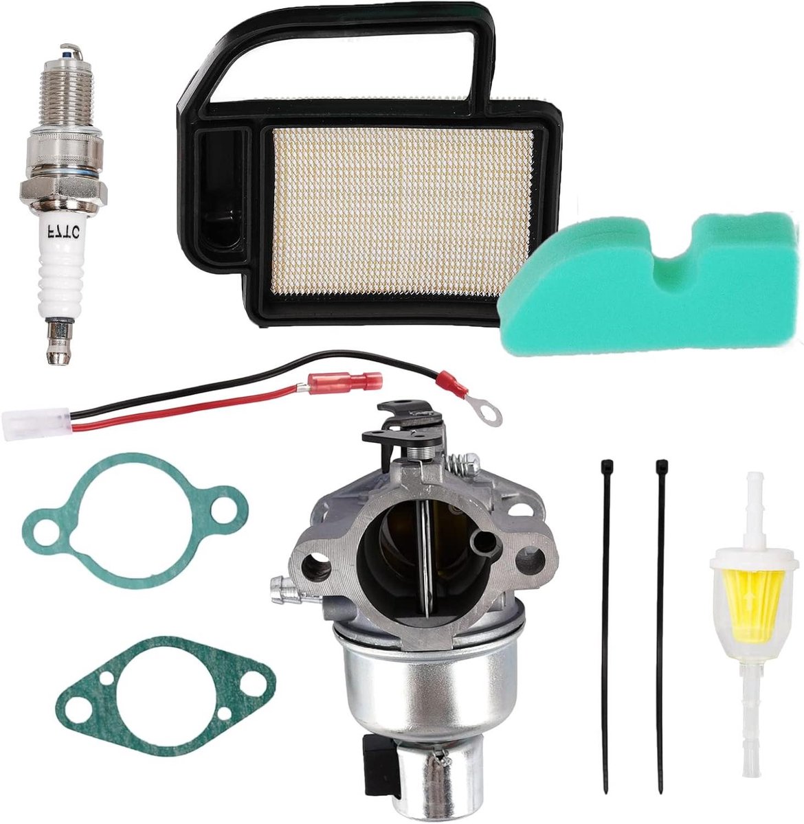 Carburateur tuning set + luchtfilter voor Kohler Courage SV Series motoren SV470 SV480 SV530 SV540 SV590 SV591 SV600 SV601 SV610 SV620 SV530S SV540S CV CV491 CV492