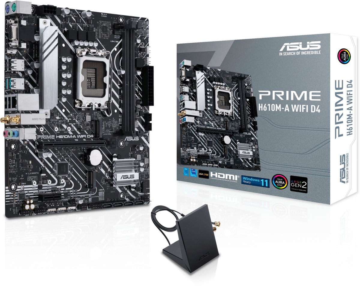 ASUS PRIME H610M-A WIFI D4 Intel H610 LGA 1700 micro ATX
